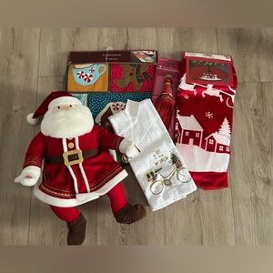 Christmas/Winter Holiday Santa Kitchen Decor Bundle